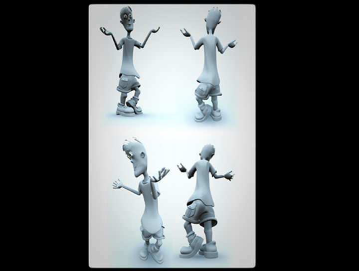 3D kid2 character